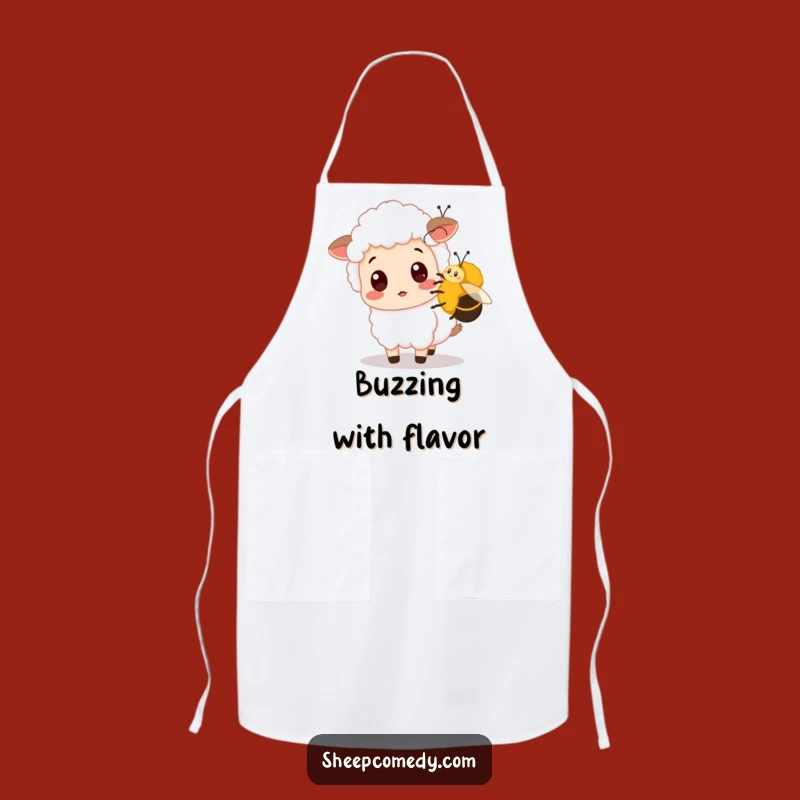 Funny Sheep Bee Apron - Cook with Comical Surprise