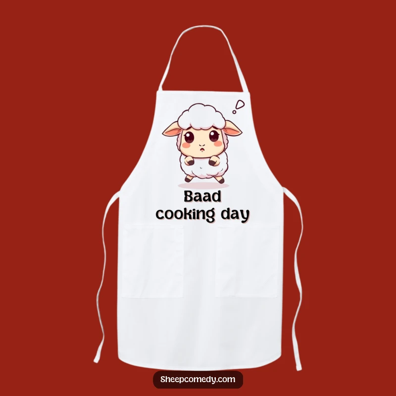Funny Sheep Apron - Kitchen Comedy with a Surprise 'Baaa'