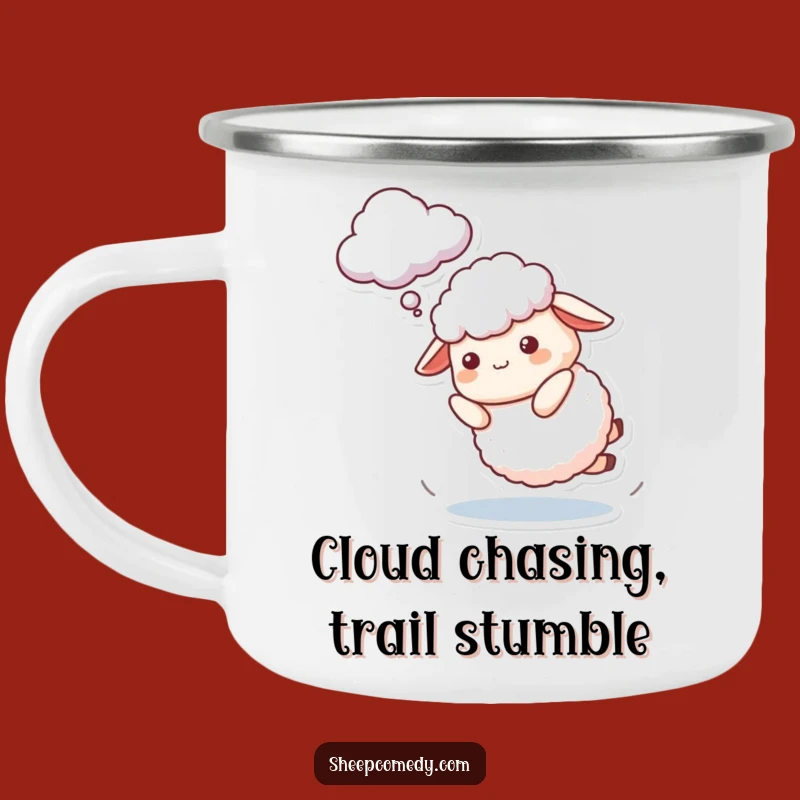 Adventure Stumble Sheep Camping Mug: Sip and Chase, A Perfect Funny Gift