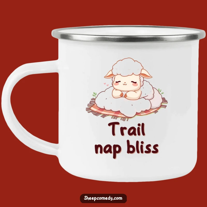 Funny Sheep Nap Camping Mug: Durable Relaxation Cup, Perfect Funny Gift