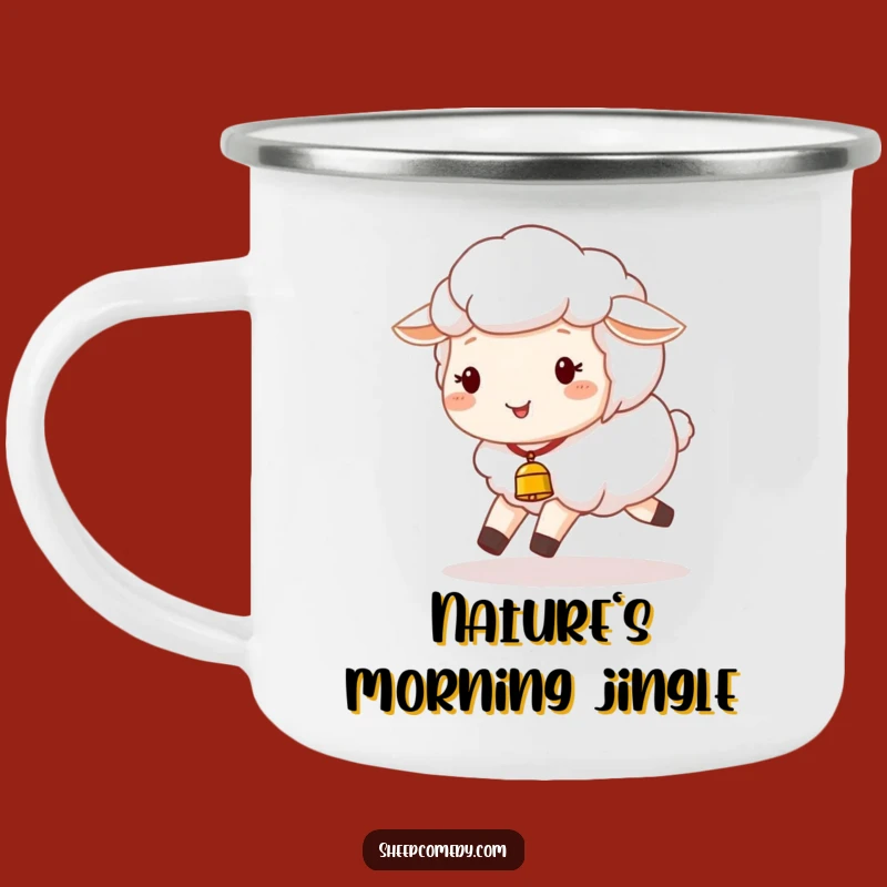 Funny Sheep Camping Mug: Joyful Adventures with a Skipper, Ideal Outdoor Gift
