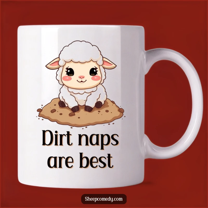 Funny Sheep Rolling in Dirt Mug - Perfect Barnyard Bliss Gift