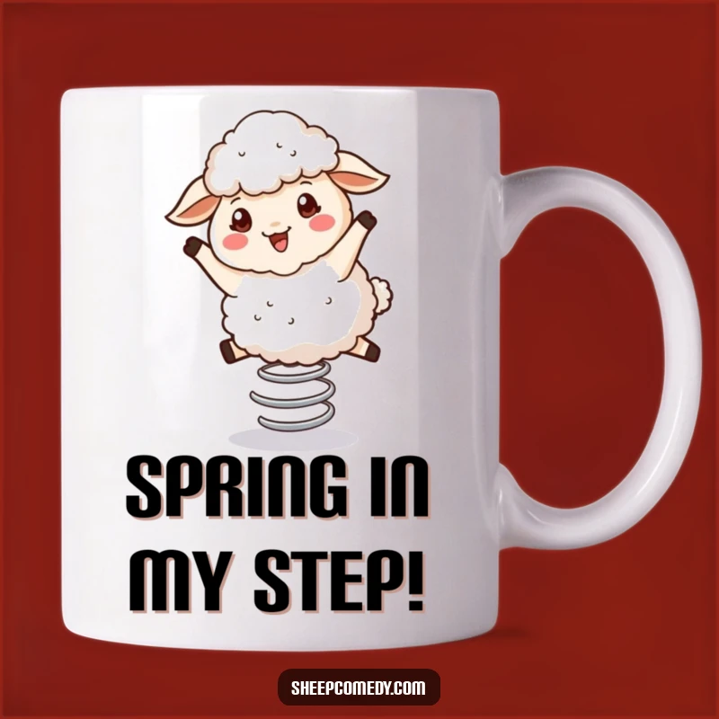 Funny Bouncing Sheep Mug: A Hilarious Gift for Spring Lovers
