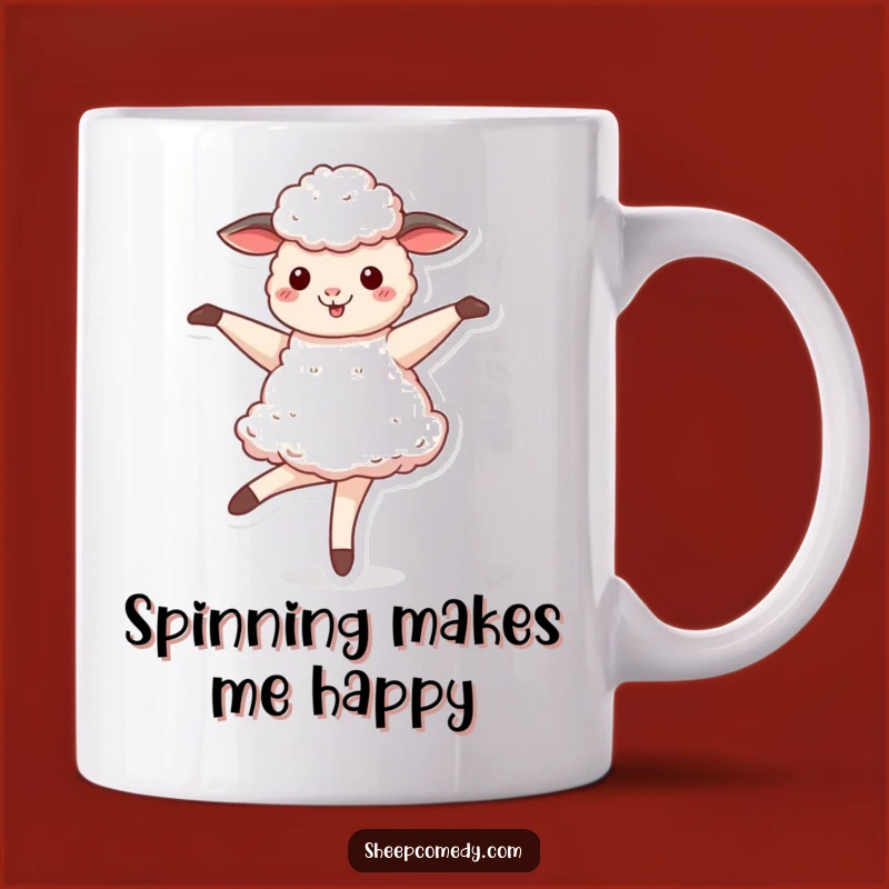 Funny Sheep Ballerina Mug - Hilarious Animal Lover Gift for Dancing Sheep Fans!