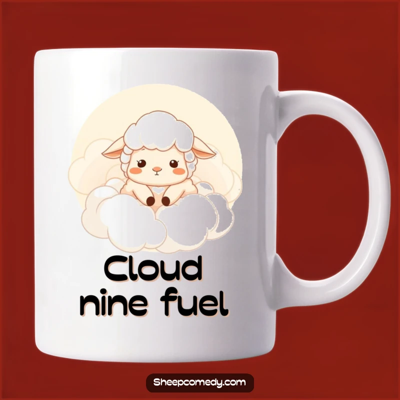 Funny Sheep Cloud Mug: Dreamy Comfort & Hilarious Relaxation Gift!