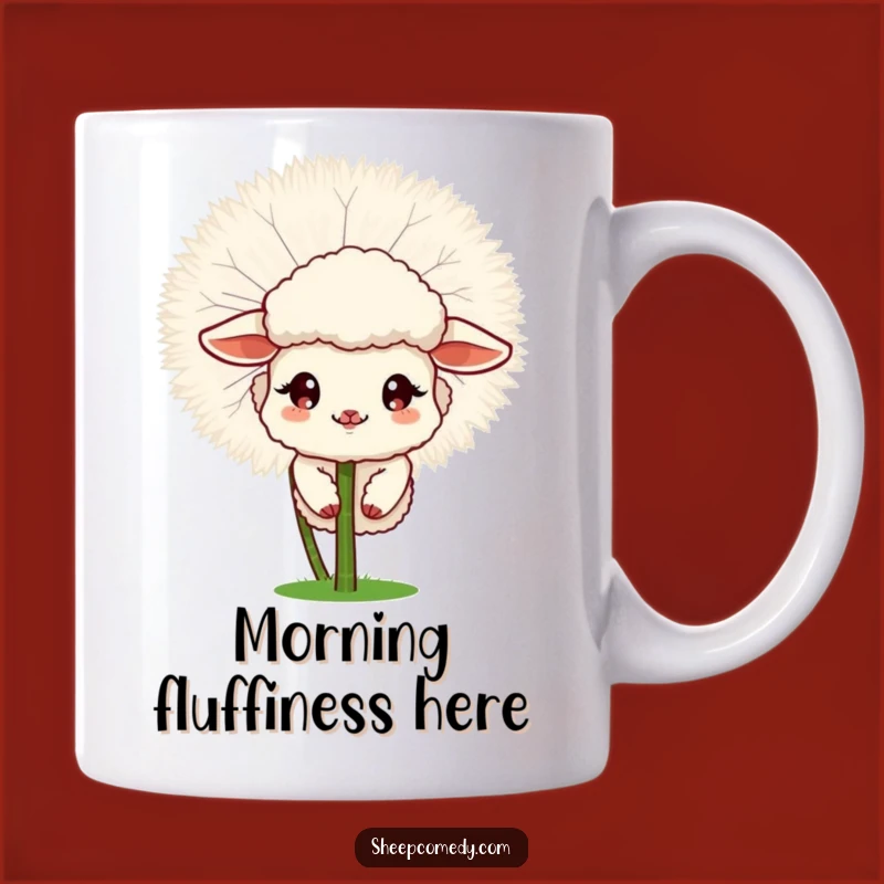 Funny Sheep Dandelion Mug - Peek-a-Boo Surprise Gift for Nature Lovers
