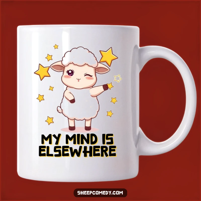Funny Sheep Juggling Stars Mug: A Hilarious Gift for Starry-Eyed Dreamers!