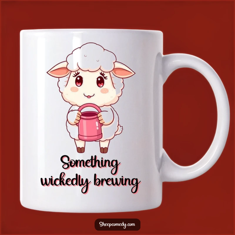 Funny Mischievous Sheep Mug: Gardener Sheep Character, The Perfect Funny Gift for Plant Lovers