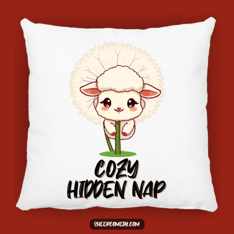 Funny Sheep Dandelion Pillow - Soft Peek-a-Boo Cushion for Charm