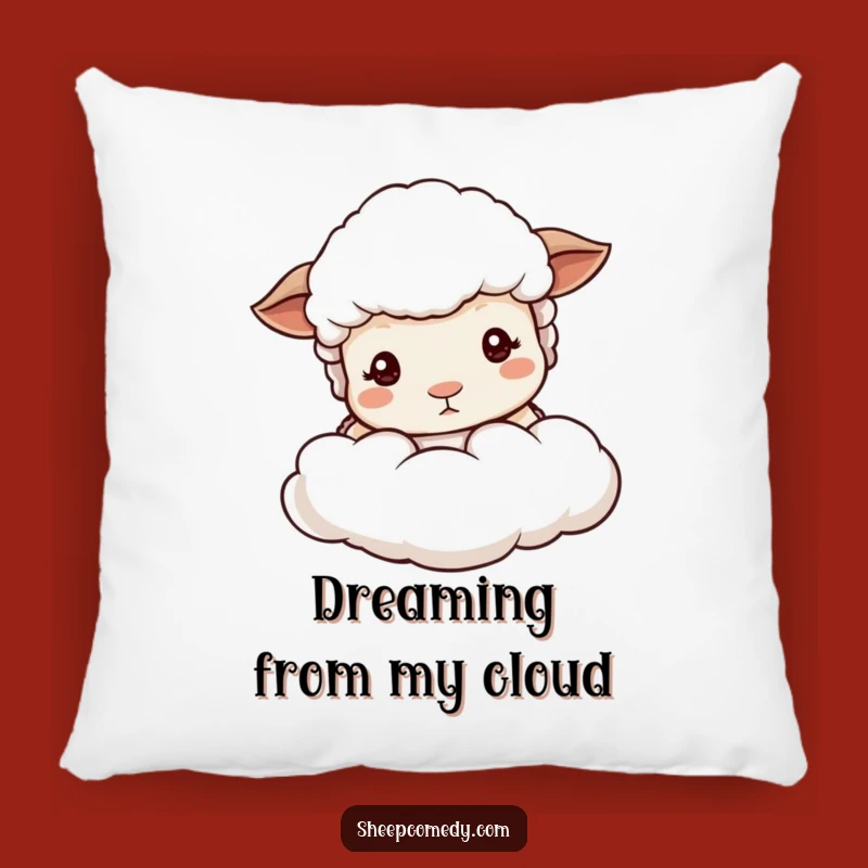 Funny Sheep Peeking Pillow, Soft Cloud Accent, Comfy Funny Gift