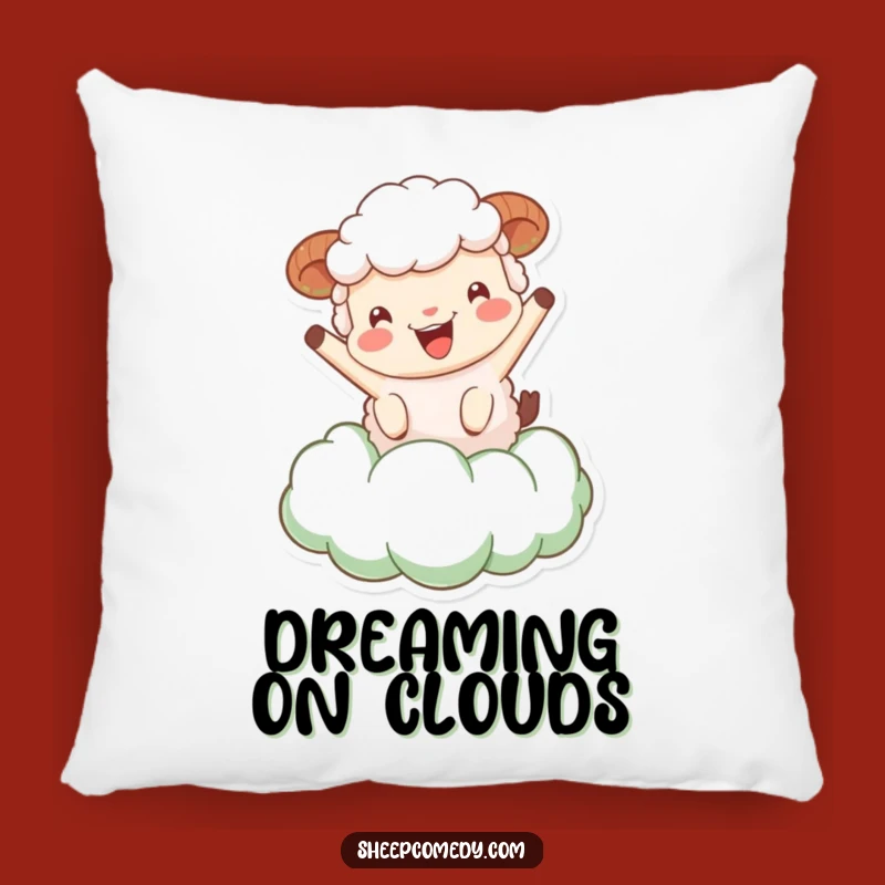 Funny Sheep Cloud Pillow: Cozy and Comical Dreamy Accent