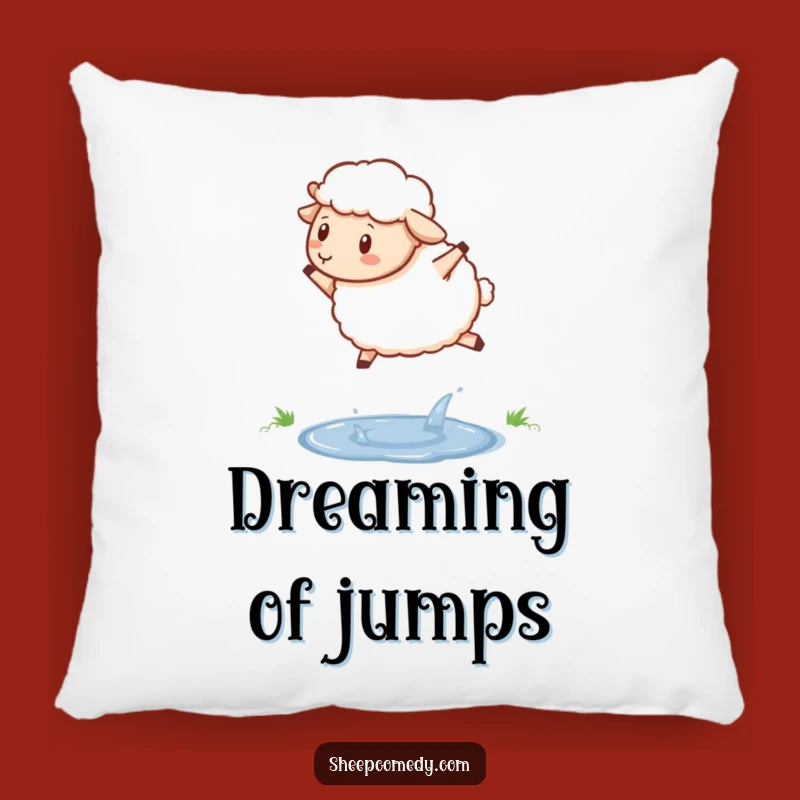 Funny Determined Sheep Pillow - Cozy Up with Resilience
