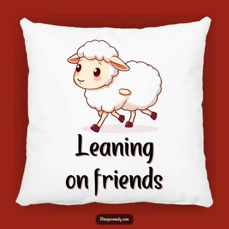 Funny Sheep Friend Pillow: Wobbly Legs, Cozy Support Gift