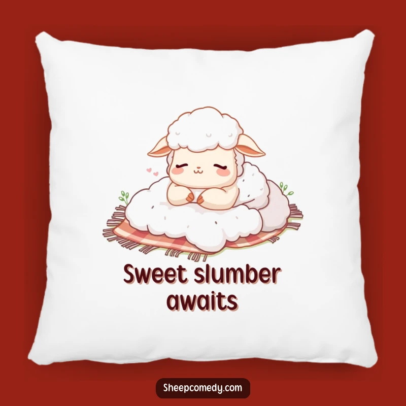 Funny Sheep Nap Pillow: Cozy Happy Sigh Cushion, Perfect Funny Gift
