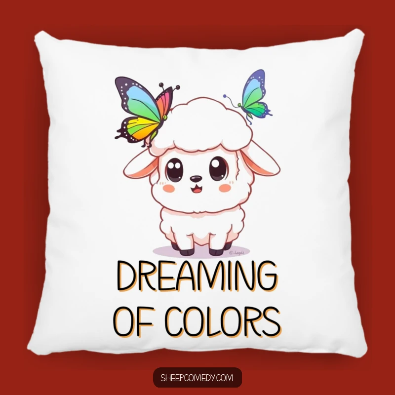 Funny Surprised Sheep Pillow: Cuddle Up with Enchanting Comfort and Hare's Joy