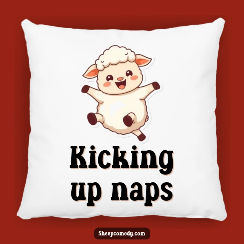 Funny Joyful Sheep Pillow - Cozy Up with Pure Bliss