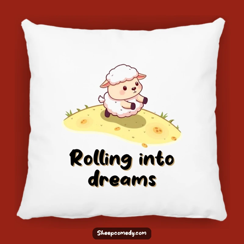 Soft Funny Sheep Rolling Pillow: Energetic Sheep Comfort, Cozy Outdoor Gift