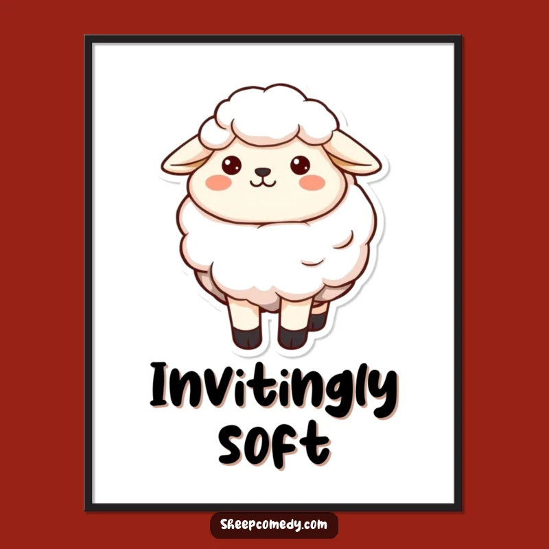 Cozy Sheep Digital Art: Instant Funny Calm for Your Walls!