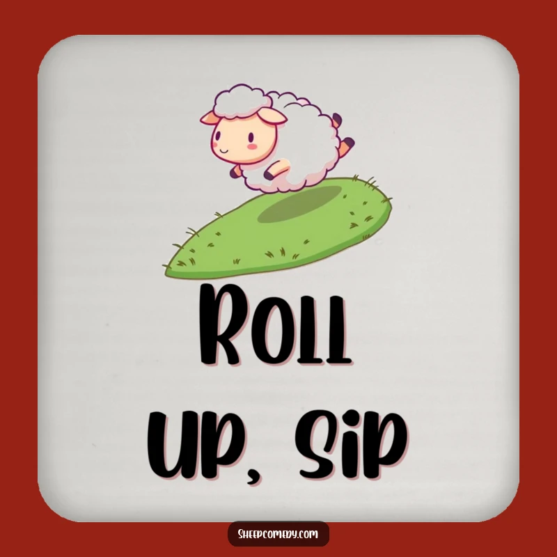 Funny Rolling Sheep Coasters: Protect Surfaces with Energetic Humor