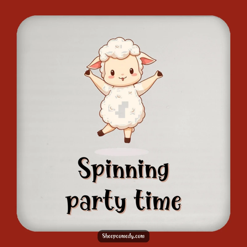 Funny Sheep Pirouette Coasters (Set of 4) - Protect Tables with Dance Fun