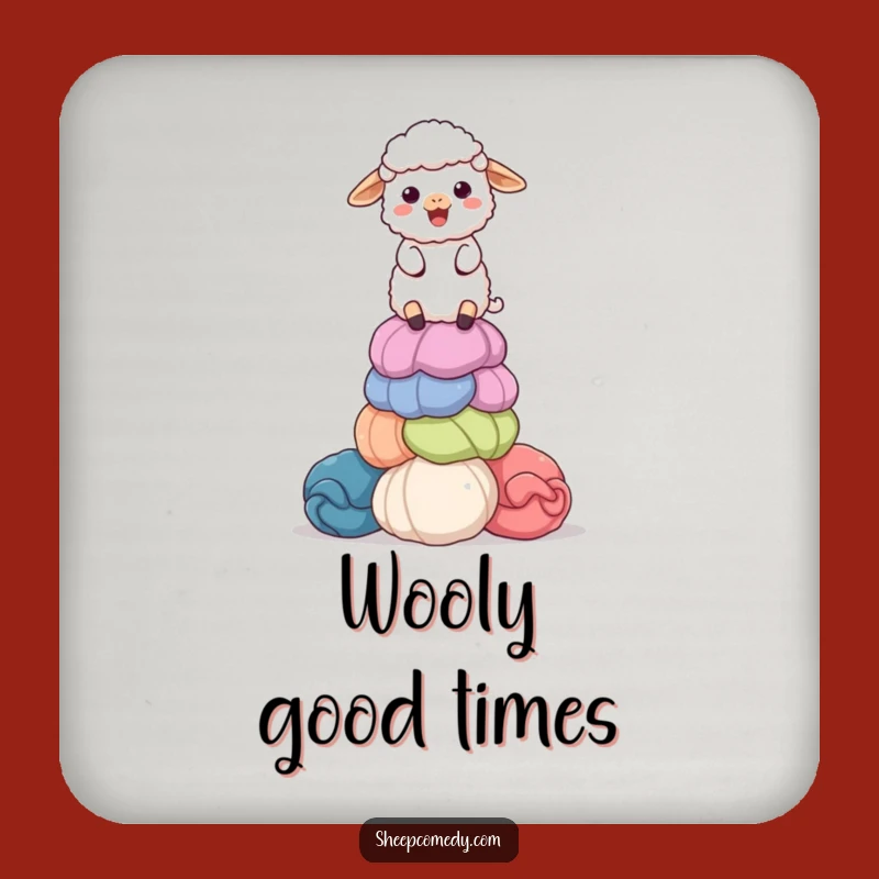 Funny Sheep Wool Coaster: Hilarious Protection with Crafty Charm