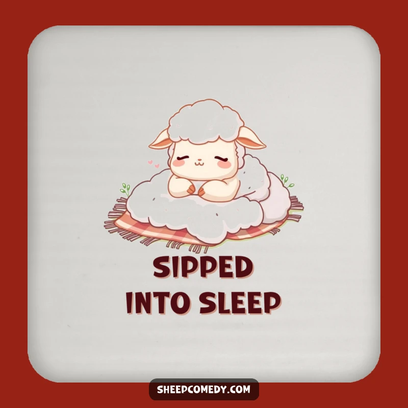 Funny Sheep Nap Coasters: Happy Sigh Set, Perfect Funny Gift