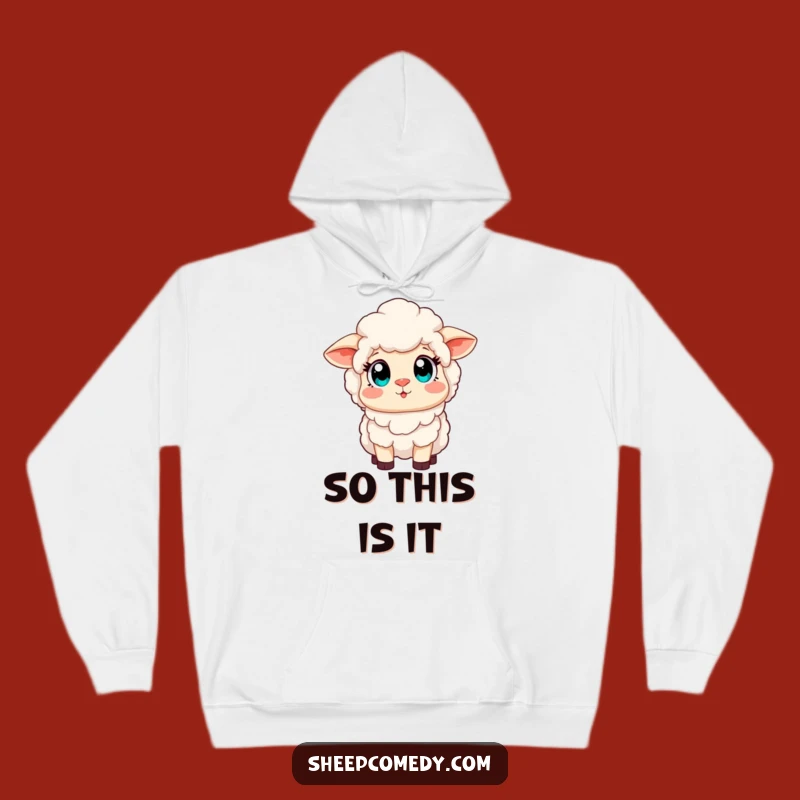 Cozy Funny Sheep Rainbow Hoodie: Amazed Eyes See Magic, Warm Funny Gift