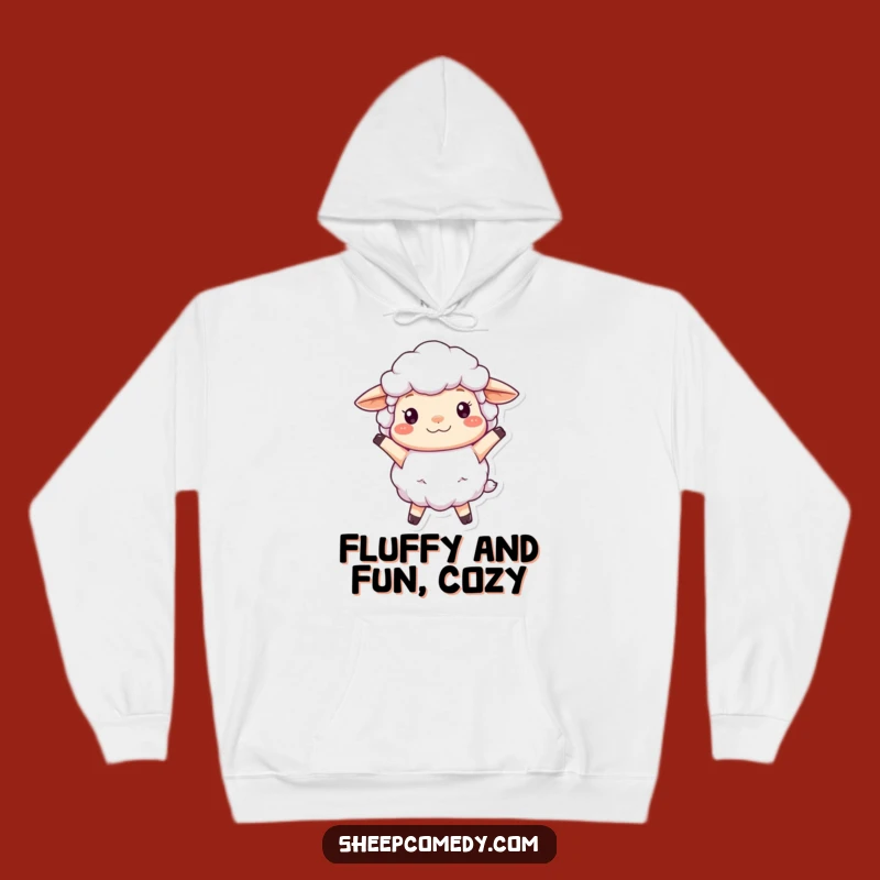 Cozy Sheep Bounce Hoodie: Warmth Meets Whimsy, A Comforting Funny Gift