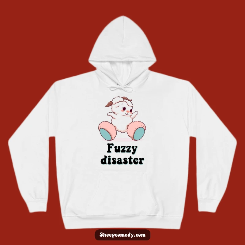 Funny Sheep Tripping Hoodie: Cozy Sheep's Comedic Comfort Gift