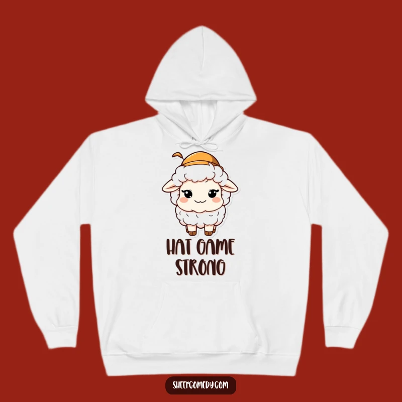 Cozy Funny Sheep Hat Hoodie: Mischievous Wink, Warm Funny Gift