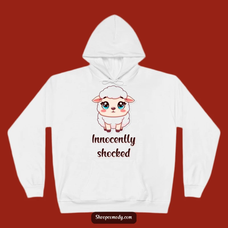 Funny Sheep Surprise Hoodie: Cozy Innocent Style, Perfect Warm Funny Gift