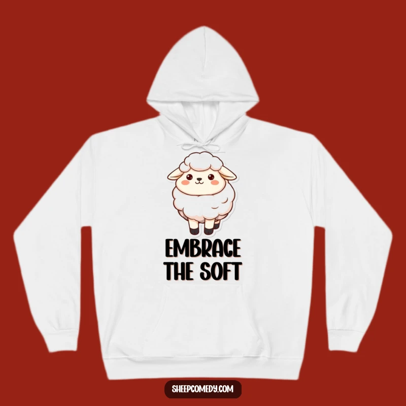 Ultra Cozy Sheep Hoodie: Snuggle Up with Funny Contentment!