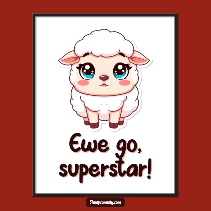 Funny Free Printable Wall Art: Surprised Sheep, Innocent Eyes, Whimsical Downloadable Decor