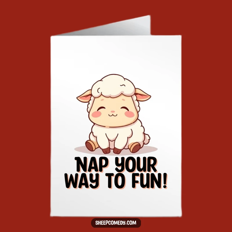 Free Printable Birthday Card: Sleepy Sheep Sunshine Nap, Funny Downloadable Gift