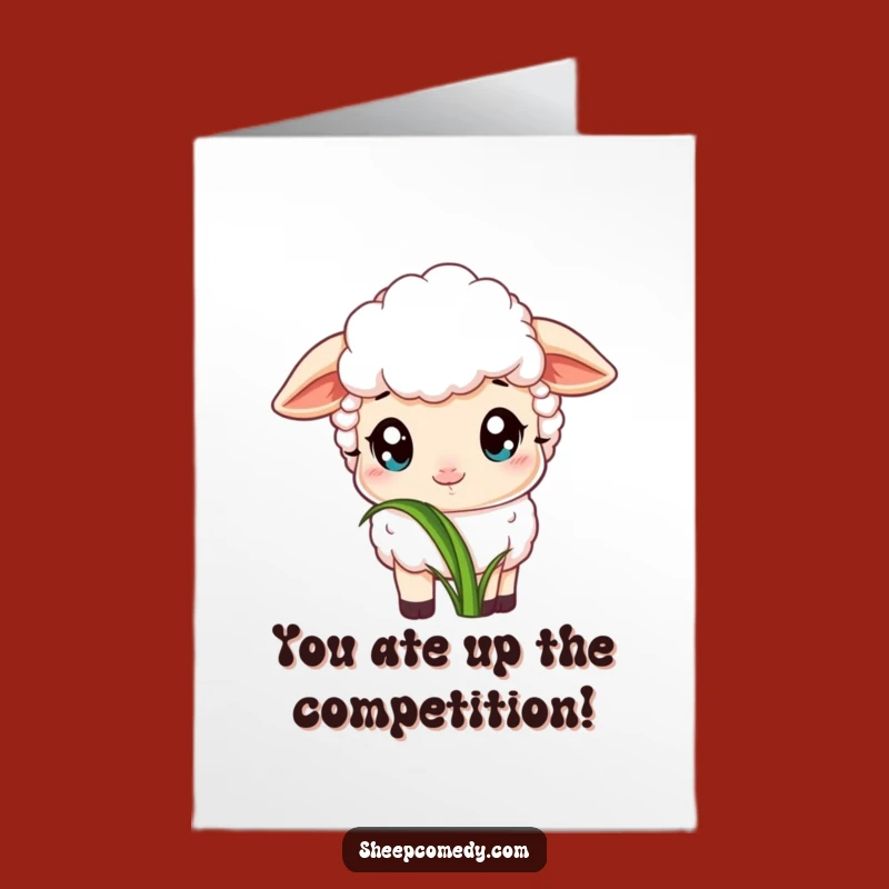 Free Printable Congrats Card: Sheep's Simple Pleasure!