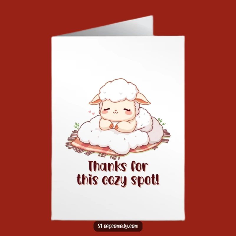 Free Printable Thank You Card: Sheep Nap - Funny Downloadable Gift