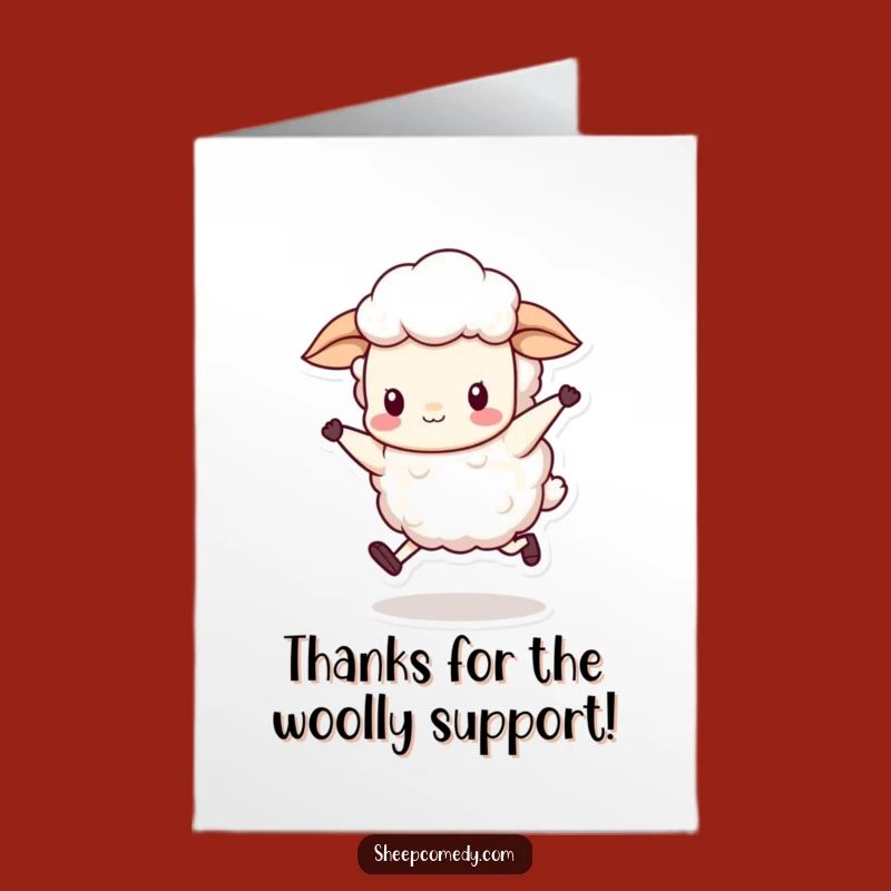 Free Printable Thank You Card: Silly Sheep Skip downloadable gift!