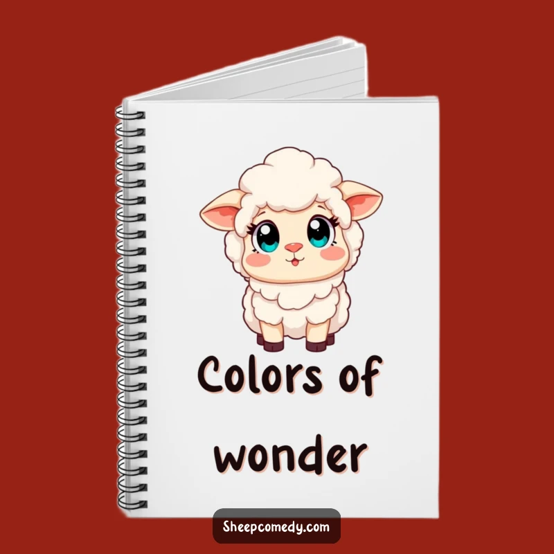 Funny Sheep Rainbow Notebook: Amazed Eyes See Magic, Journal Your Dreams