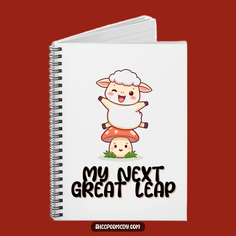 Funny Leaping Sheep Notebook: Journal Your Adventures