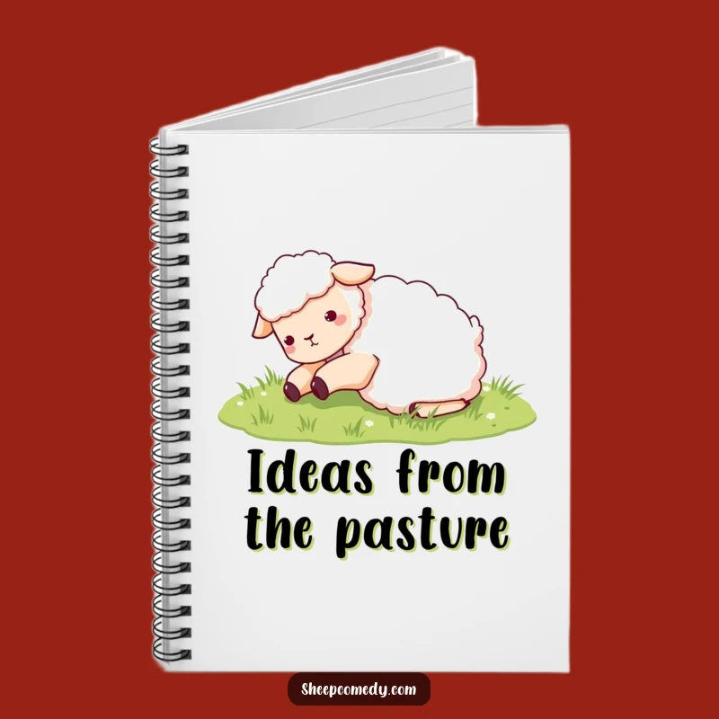 Funny Sheep Rolling in Grass Notebook: Cute Sheep Journal, Perfect Funny Gift for Writers