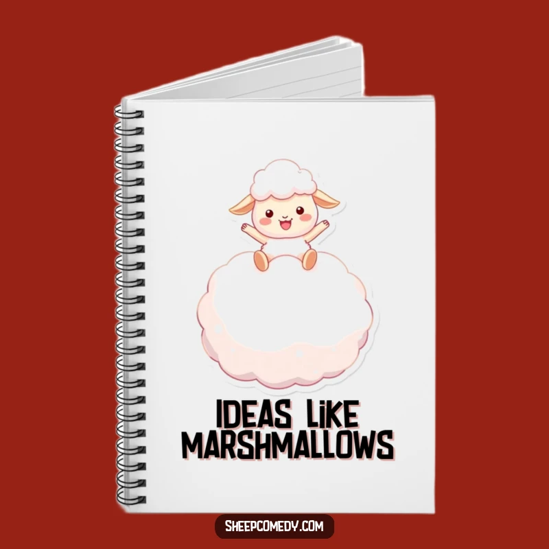 Funny Sheep Marshmallow Bounce Notebook: Sheep's Dreamy Journal Gift
