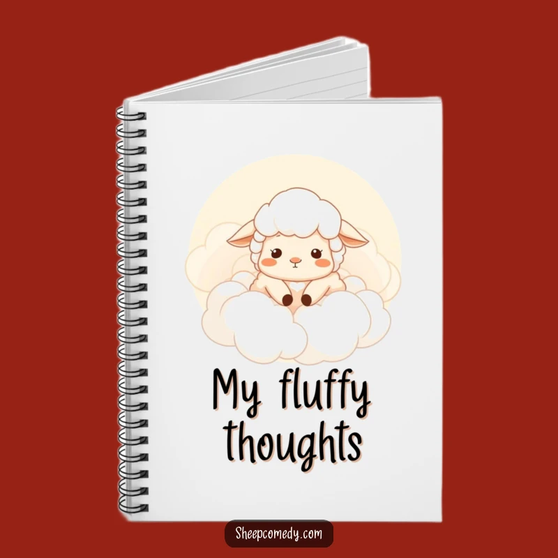 Funny Sheep Cloud Notebook: Jot Down Dreams with Cozy Humor!