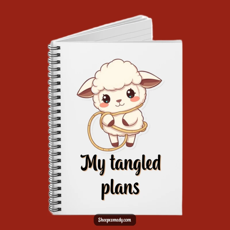 Funny Tangled Sheep Notebook - Jot Down Your Crafty Ideas