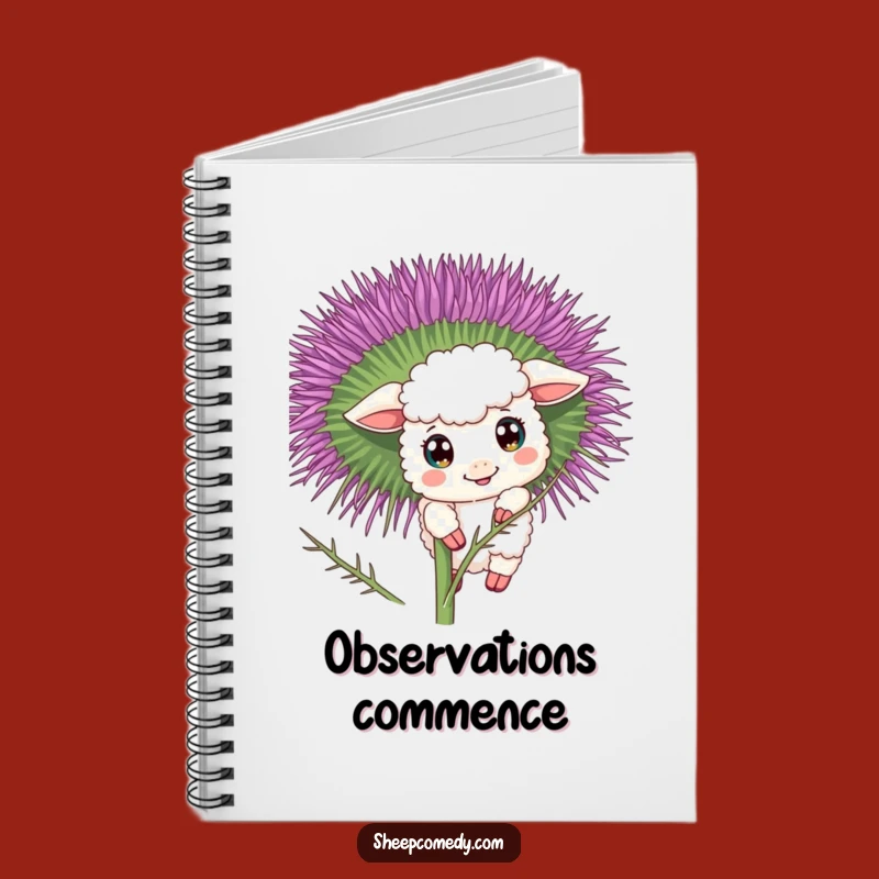 Funny Curious Sheep Notebook: Jot Down Mysteries, Humorous Journal