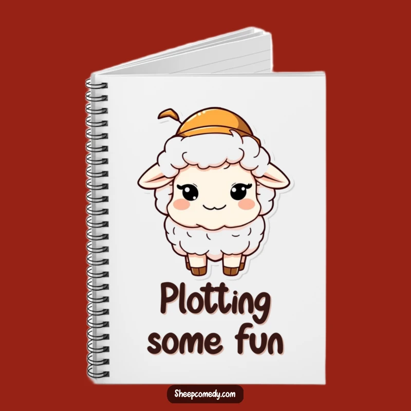 Funny Sheep Hat Notebook: Mischievous Wink, Doodle with Fun