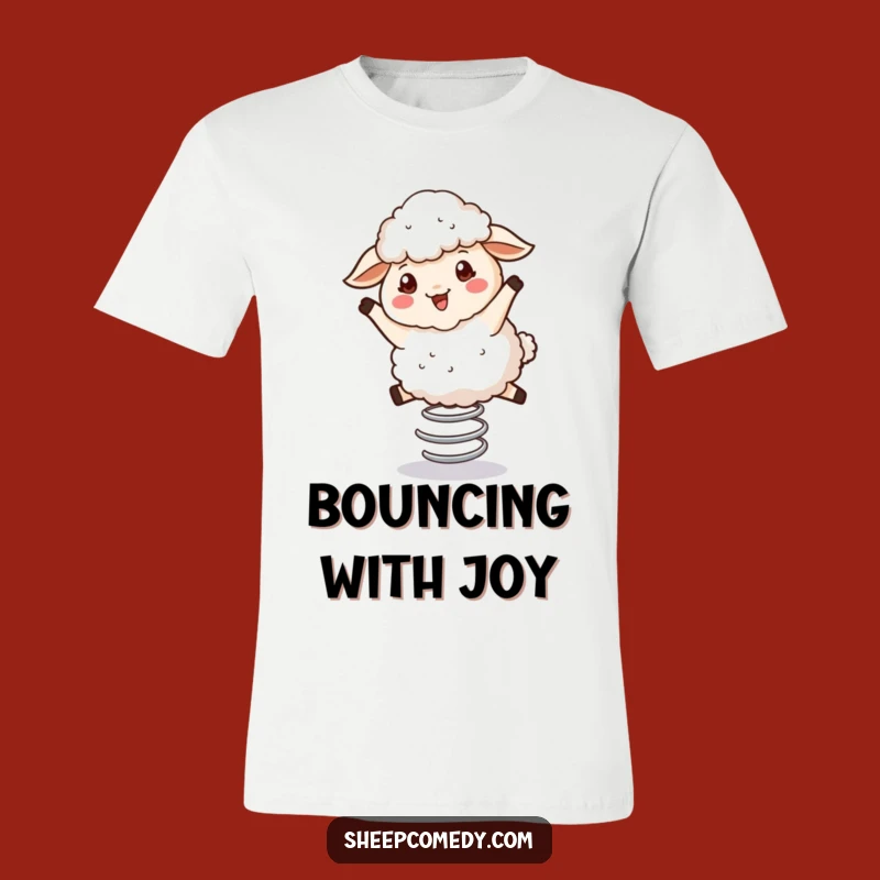 Funny Bouncing Sheep T-Shirt: Wear Your Happiness Hilariously