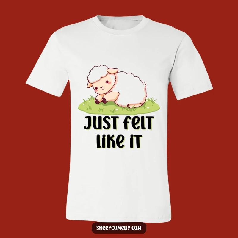 Funny Sheep Rolling in Grass T-Shirt: Cute Sheep Graphic Tee, Best Funny Gift for Sheep Enthusiasts