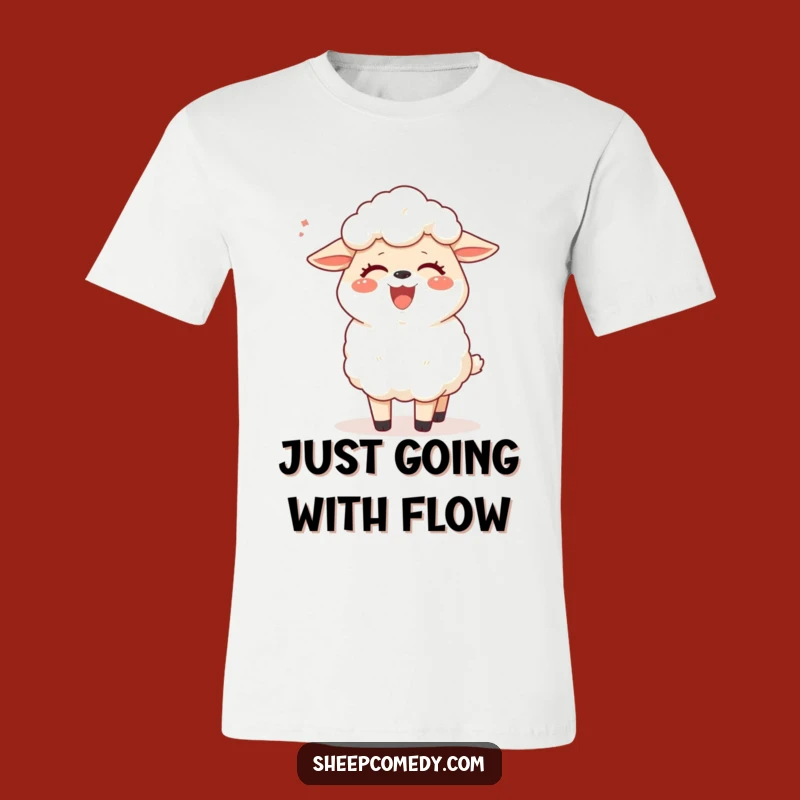 Funny Sheep Giggling Shirt: Adorable Tickled Breeze Tee for Maximum Fun