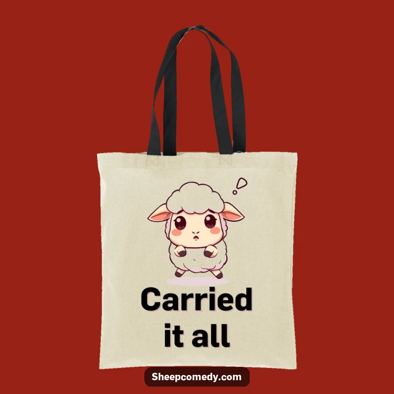 Funny Sheep Tote Bag - Carry Humor with a Surprise 'Baaa'