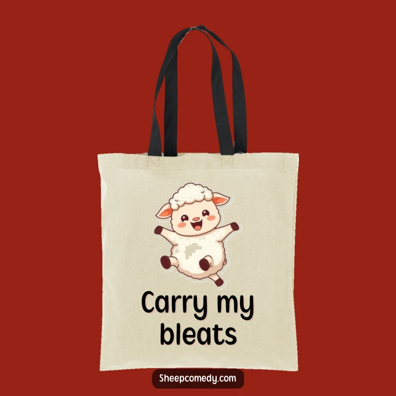 Funny Joyful Sheep Tote Bag - Carry Your Happiness Everywhere